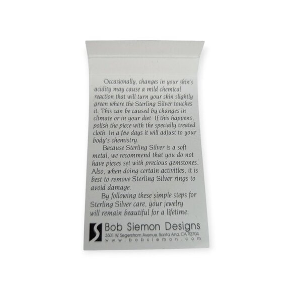 Bob Siemon Designs Sterling Silver 925 Amazing Grace Pendant Necklace NIB - Picture 12 of 14